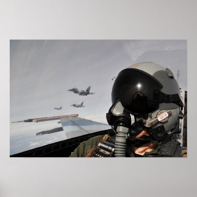 F-16 Fighting Falcon Aircraft Poster (Front)