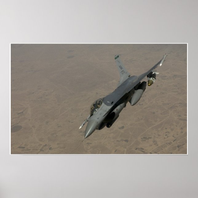 F-16 Fighting Falcon Aircraft Poster (Front)
