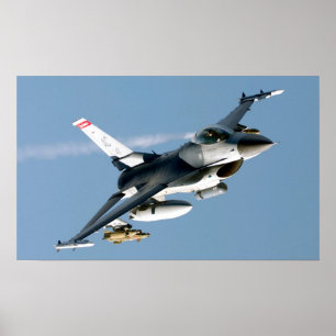 F-16 Fighting Falcon Aircraft Poster
