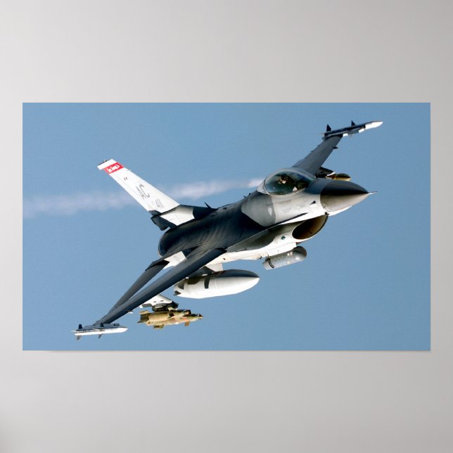 F-16 Fighting Falcon Aircraft Poster (Front)