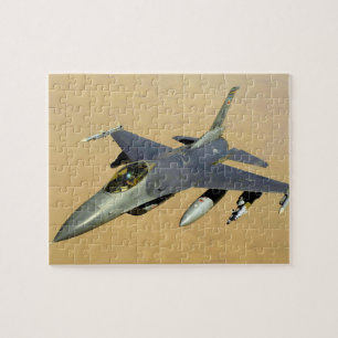 F-16 Fighting Falcon Block 40 aircraft Jigsaw Puzzle