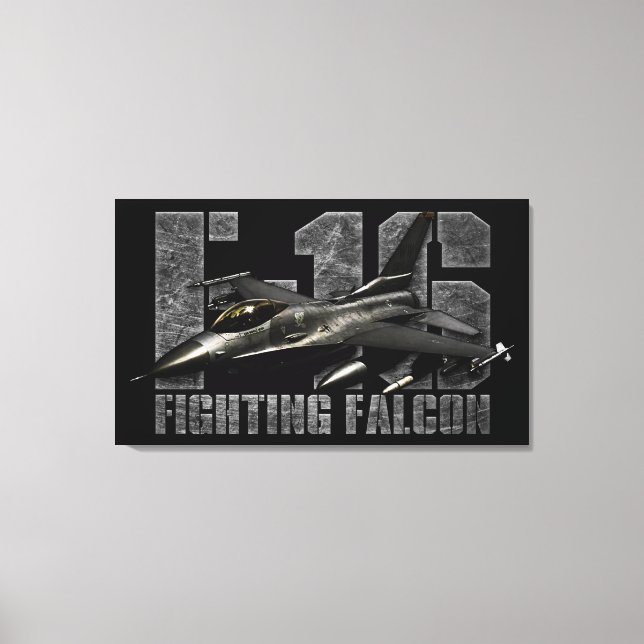 F-16 Fighting Falcon Canvas Print (Front)