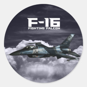 F-16 Fighting Falcon Classic Round Sticker