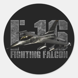 F-16 Fighting Falcon Classic Round Sticker