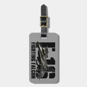 F-16 Fighting Falcon Luggage Tag