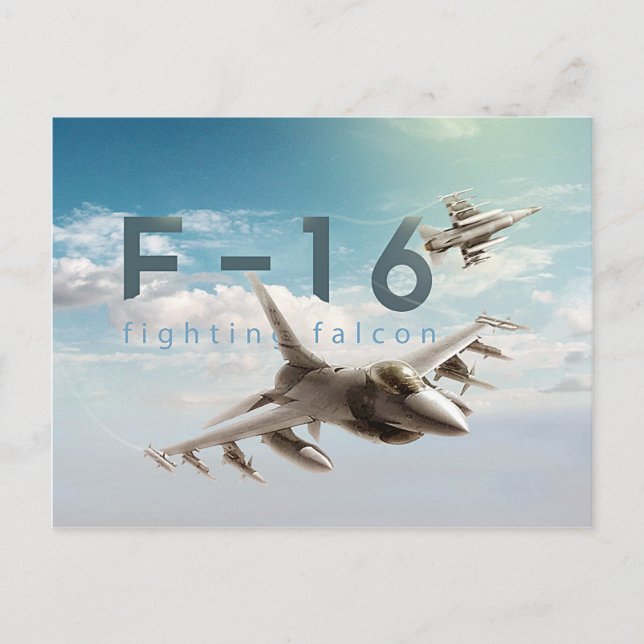 F-16 Fighting Falcon Postcard (Front)