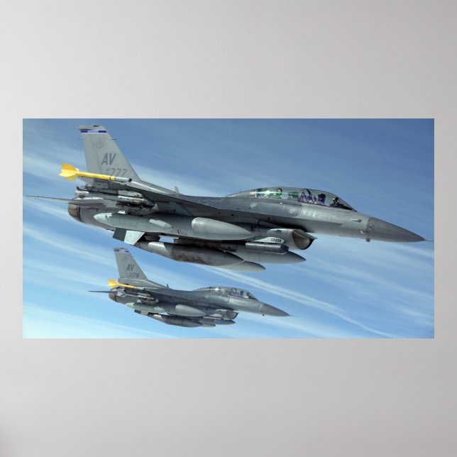 F-16 Fighting Falcons Poster (Front)