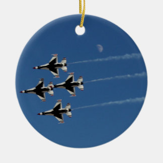 F-16 Thunderbirds Diamond Formation Ceramic Tree Decoration