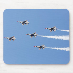 F-16 Thunderbirds flying the five-card formation Mouse Mat