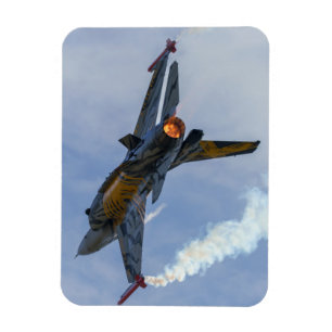 F-16 Tiger Turns And Burns Magnet