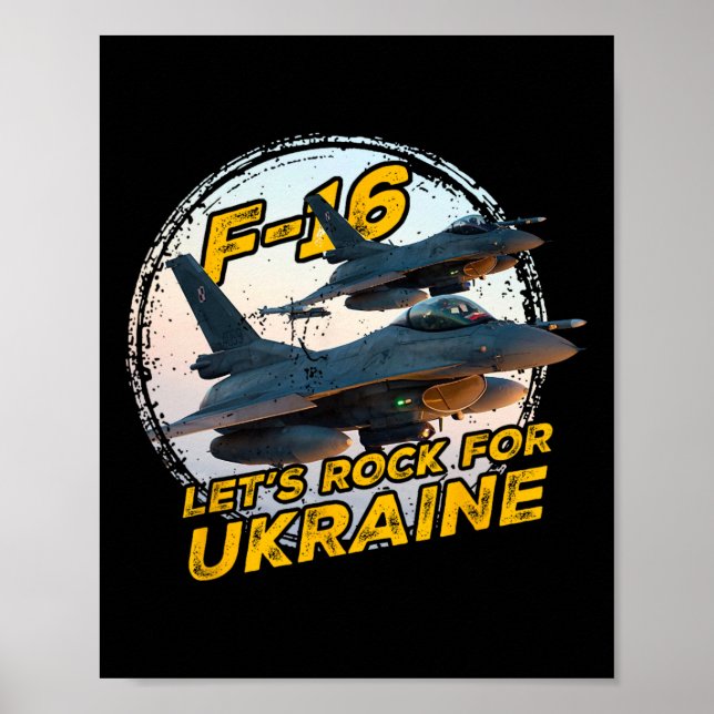F-16 Ukraine  Poster (Front)