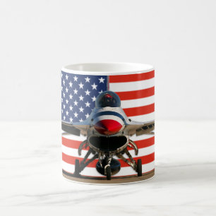 F-16 US Flag Mug