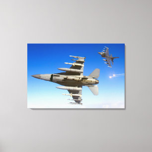 F-16C FIGHTING FALCON 24x36 Canvas Print
