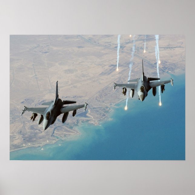 F-16C Fighting Falcon Aircraft Poster (Front)