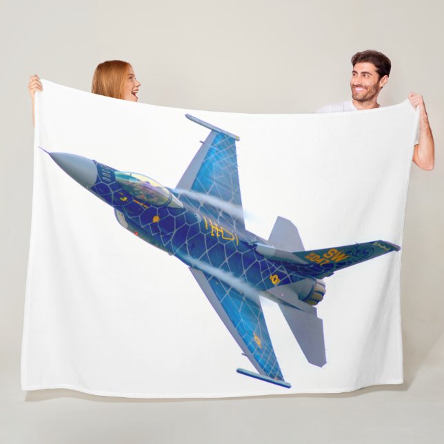 F-16C FIGHTING FALCON FLEECE BLANKET (In Situ)