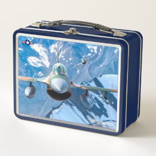 F-16C FIGHTING FALCON METAL LUNCH BOX