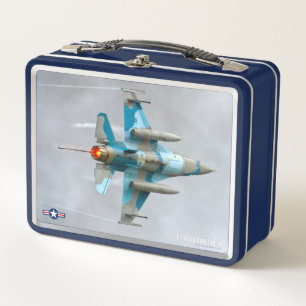 F-16C FIGHTING FALCON METAL LUNCH BOX