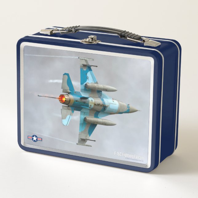 F-16C FIGHTING FALCON METAL LUNCH BOX (Front)