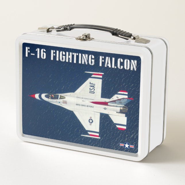 F-16C FIGHTING FALCON METAL LUNCH BOX (Front)