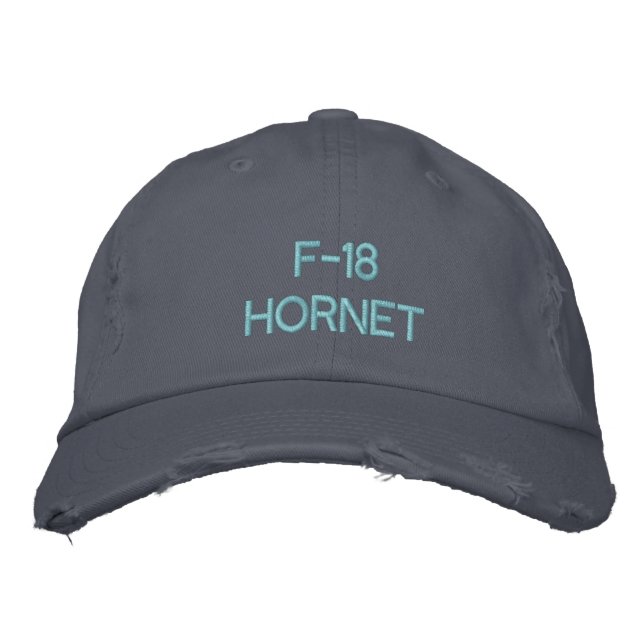 F-18 HORNET EMBROIDERED HAT (Front)