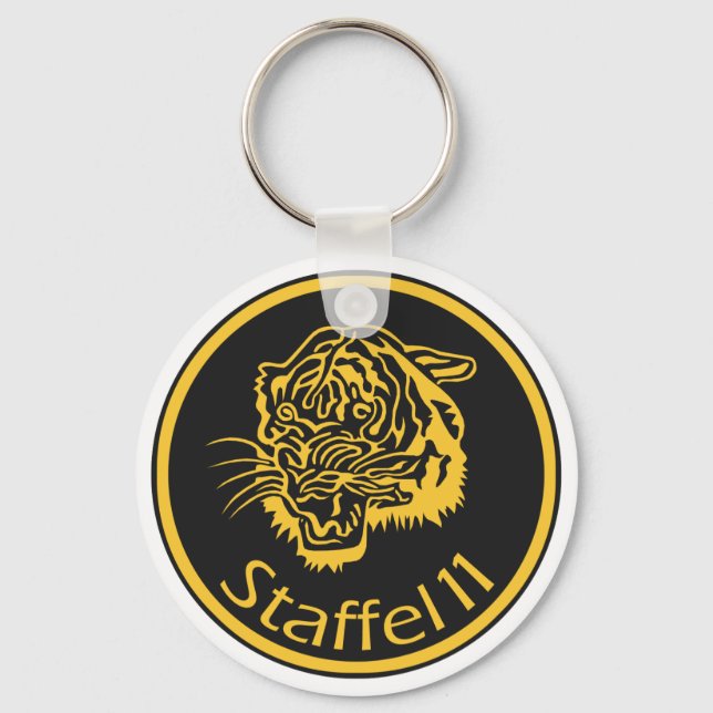 F-18 Hornet Staffel 11 Tiger Key Ring (Front)