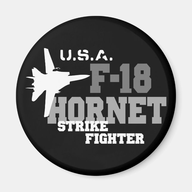 F-18 Hornet - Strike Fighter Magnet (Front)