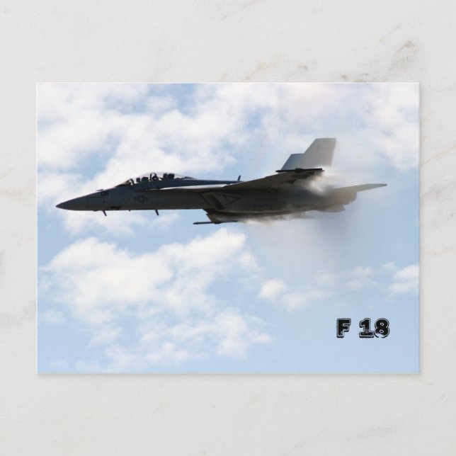 F 18 Sound Barrier Postcard (Front)