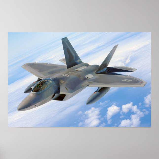 F-22 Raptor Aircraft Poster (Front)