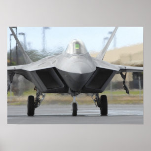 F-22 Raptor Aircraft Poster