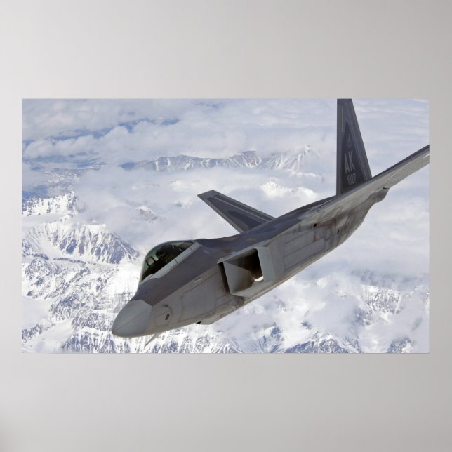 F-22 Raptor Aircraft Poster (Front)