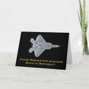 F-22 Raptor Birthday Card