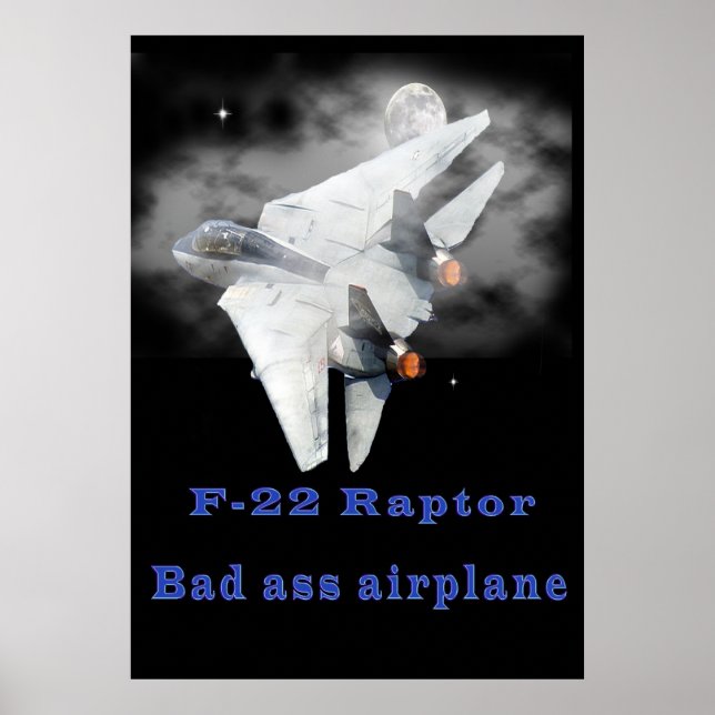 F-22 Raptor designs Poster (Front)