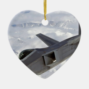 F-22 Raptor-Elmendorf AFB Ceramic Tree Decoration
