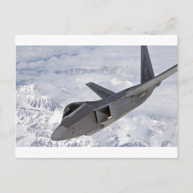 F-22 Raptor-Elmendorf AFB Postcard (Front)