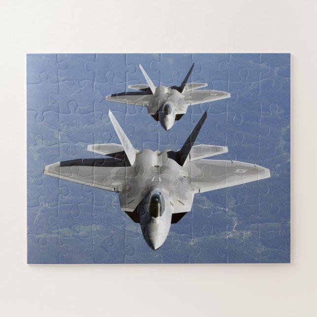 F-22 Raptor Fifth Generation Stealth Fighter Jet Jigsaw Puzzle (Horizontal)