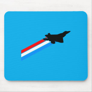 F-22 Raptor Fighter Jet Performance Mouse Mat