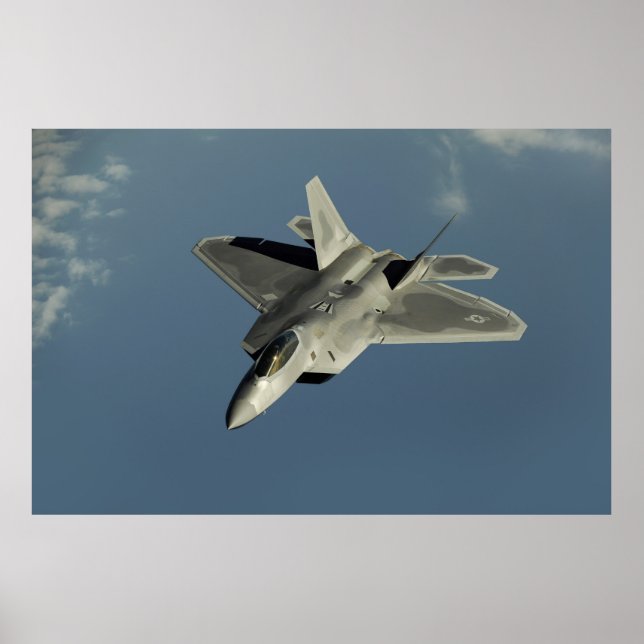 F-22 Raptor Fighter Jet Poster (Front)