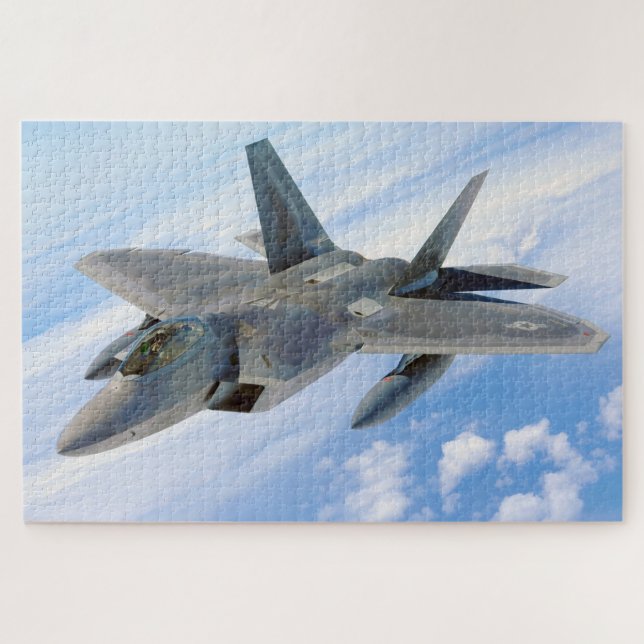 F-22 Raptor Military Jet Jigsaw Puzzle (Horizontal)
