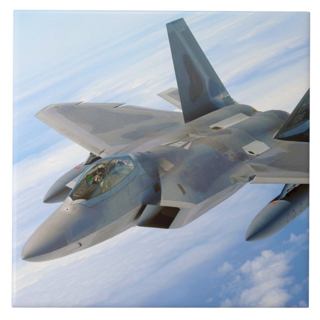 F-22 Raptor Military Jet Tile (Front)