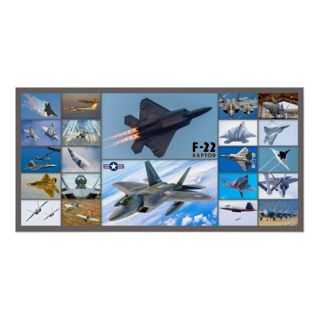 F-22 RAPTOR “MONTAGE” POSTER (Front)