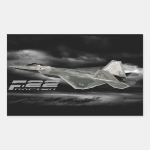 F-22 RAPTOR Rectangle Stickers