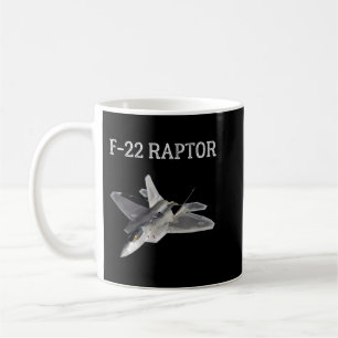 F-22 Raptor Shirt Cool Fighter Jet F22 Raptor Jet Coffee Mug