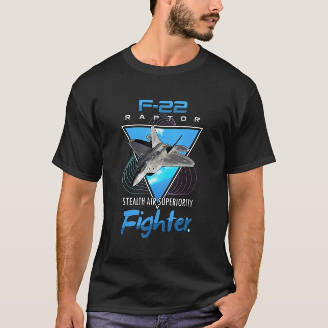 F 22 Raptor Stealth Fighter Jet Tee (Front)