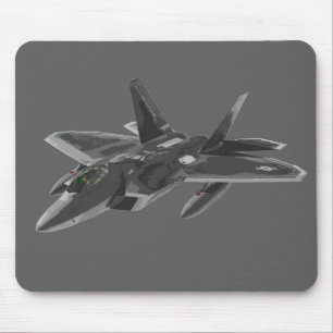 F 22 Raptor Stealthy Fighter Aircraft Mouse Mat