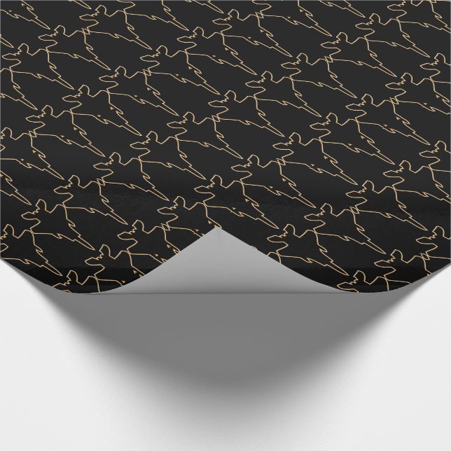 F-22 Raptor US Military Jet Fighter Wrapping Paper (Corner)