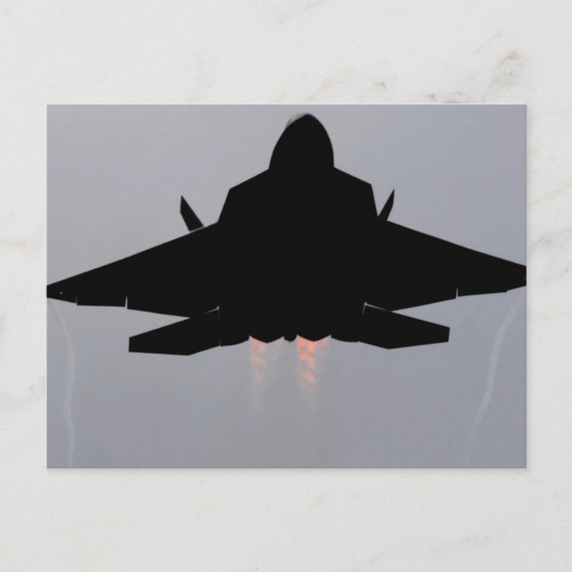 F-22 STEALTH FIGHTER POSTCARD (Front)