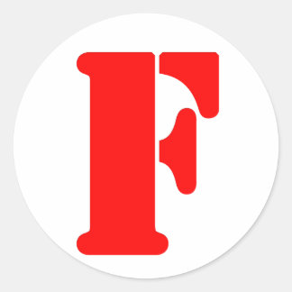 F_2 CLASSIC ROUND STICKER