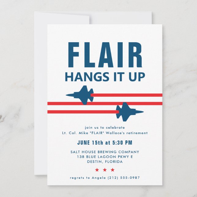 F-35 Fighter Jet Party Invitation (Front)