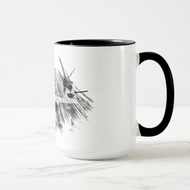 F-35 Lightning II 15 oz Ringer Mug (Right)