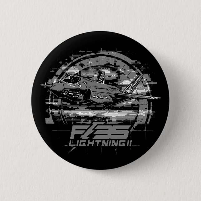 F-35 Lightning II 6 Cm Round Badge (Front)